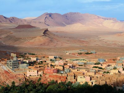 Morocco. City Tinghir in the Atlas Mountains